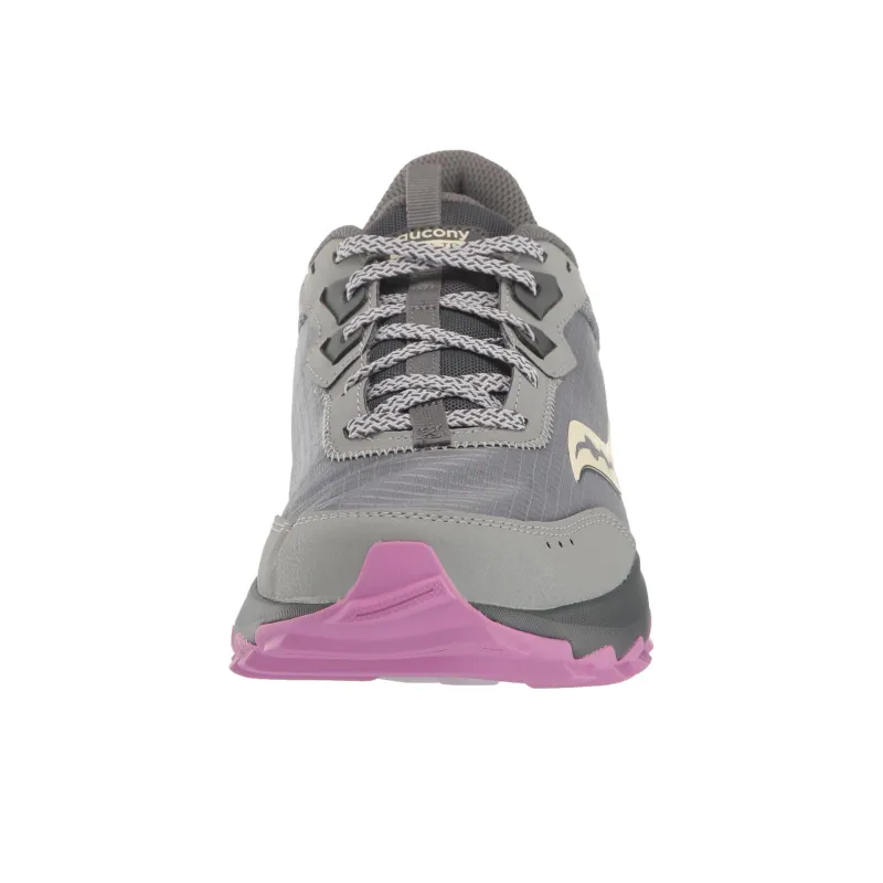 Saucony AURA TR Slip Resistant Low Top Running Shoes Women's Gray Pink-4