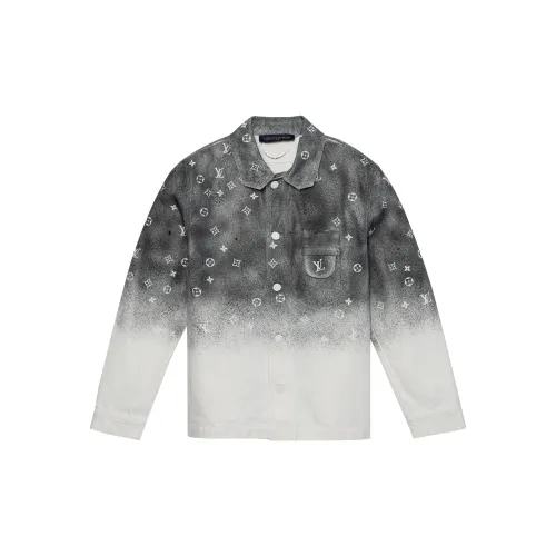 LOUIS VUITTON SS22 Men Starry Sky Sleeve Shirt Grey