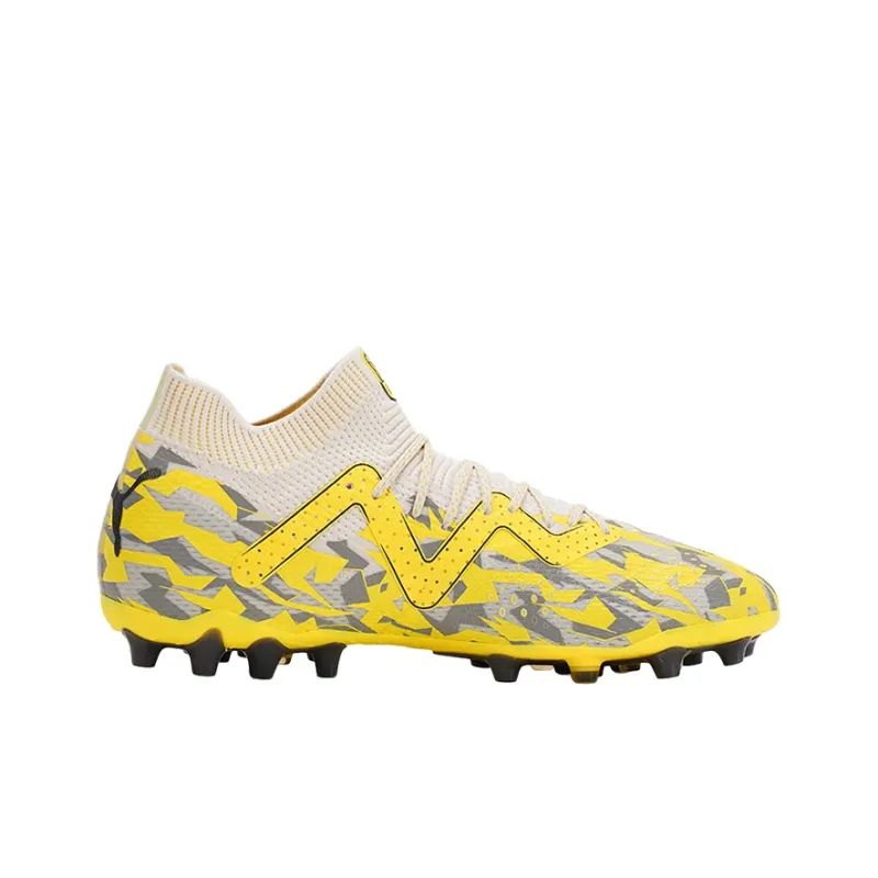 PUMA Future Ultimate MG Rubber Short Studs Artificial Ground Anti Slip Wear Resistant Soccer Shoes Unisex Yellow-1