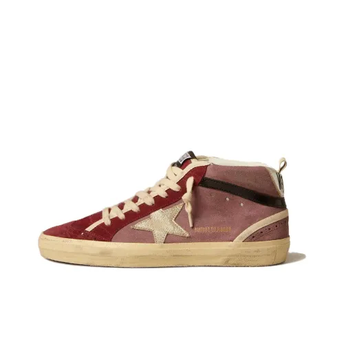 Golden Goose Mid Star High-Top Skateboard Shoes Women's Red