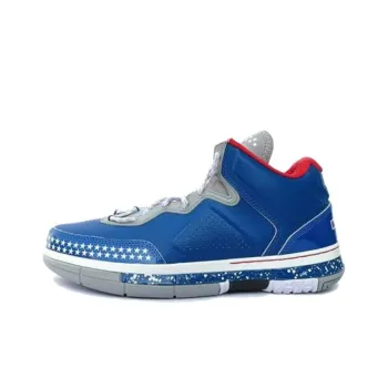 LiNing WOW 1 Way Of Wade Old Soldier Mid Top Basketball Shoes Men's Blue White