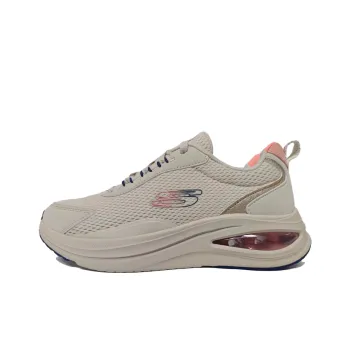 Skechers Cushioned Slip Resistant Low Top Casual Running Shoes Women's Beige