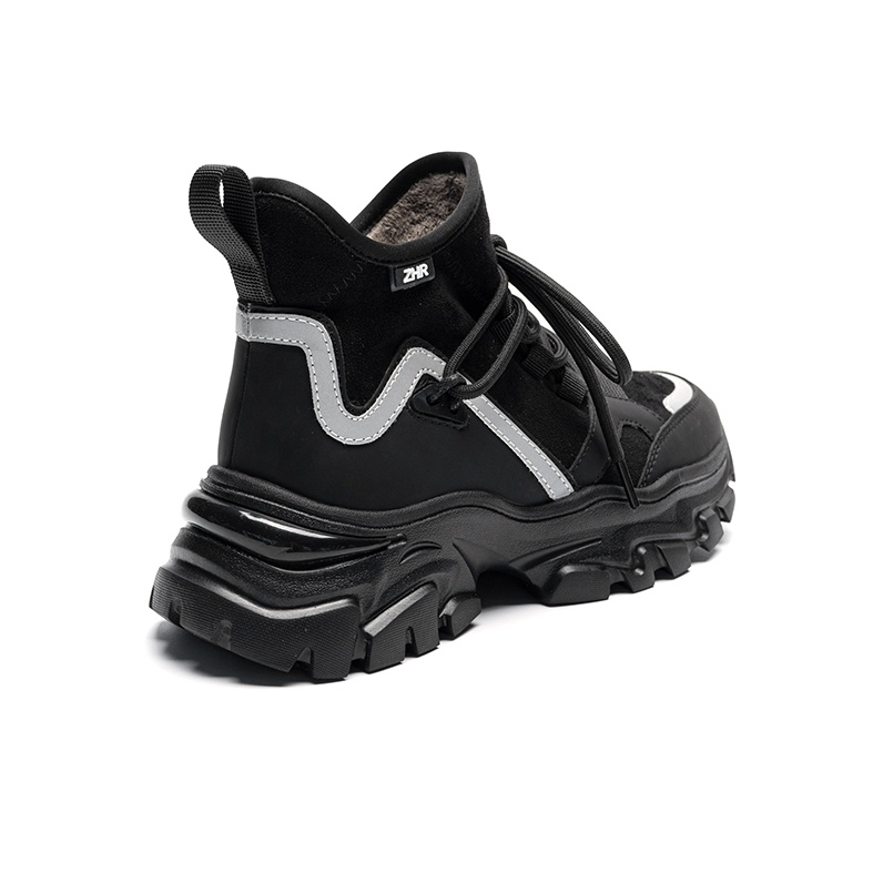 ZHR Chunky Sneakers Women's High-Top Black [Classic Fleece