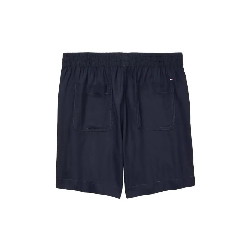 Tommy Hilfiger Tencel Pull-On Short Bottoms Desert Sky Casual Shorts Women's Dark Blue-1
