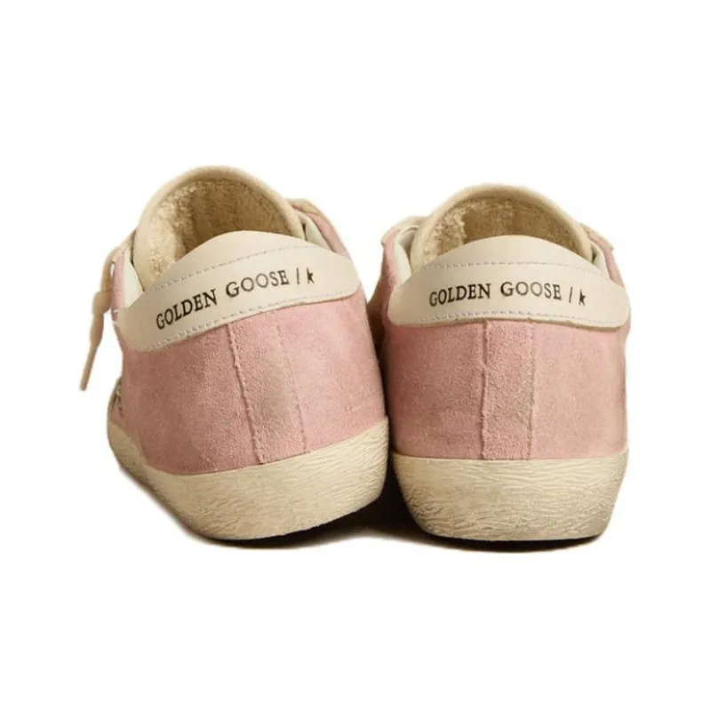 Golden Goose Super Star Low Top Skateboard Shoes Women's Pink-3