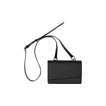 ALNI BITTON PU Small Square Bag, Crossbody Bag Regular Men's Black
