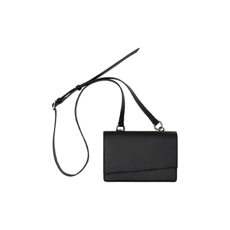 ALNI BITTON PU Small Square Bag, Crossbody Bag Regular Men's Black-0