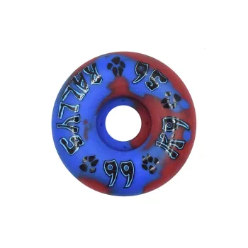DOGTOWN Skateboard Wheels Land Surfboards 56mm X 99a-Red/Blue Swirl