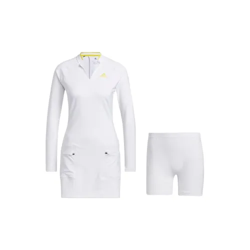 Adidas Long-Sleeved Dresses Women's White