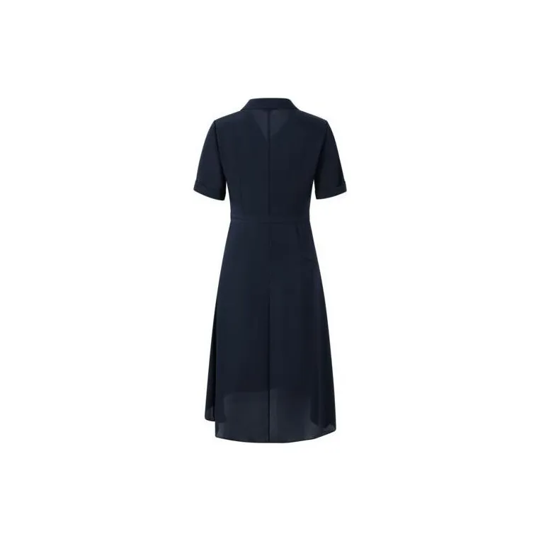 JZ Juzui Short Sleeved Dresses Women's Dark Blue-1