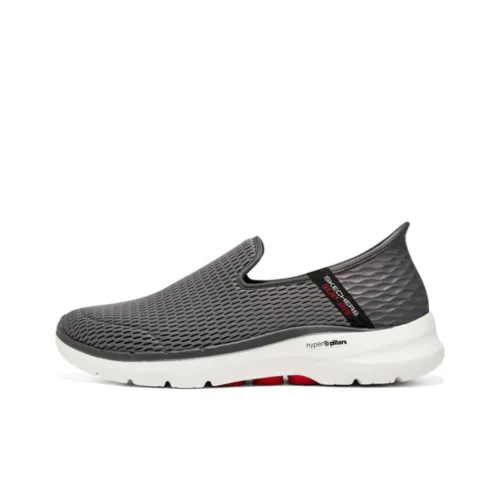 Skechers Go Walk 6 Shoes 'Grey Red White'