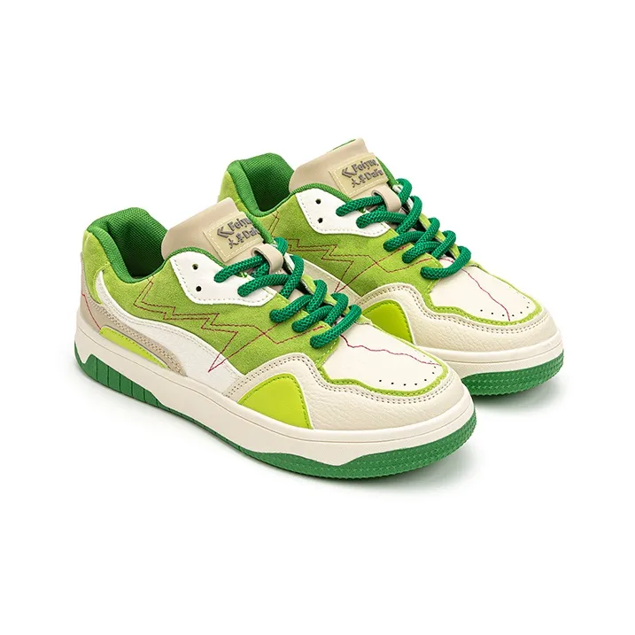 Dafu Leaps Forward Low Top Skateboard Shoes Women's Green-1