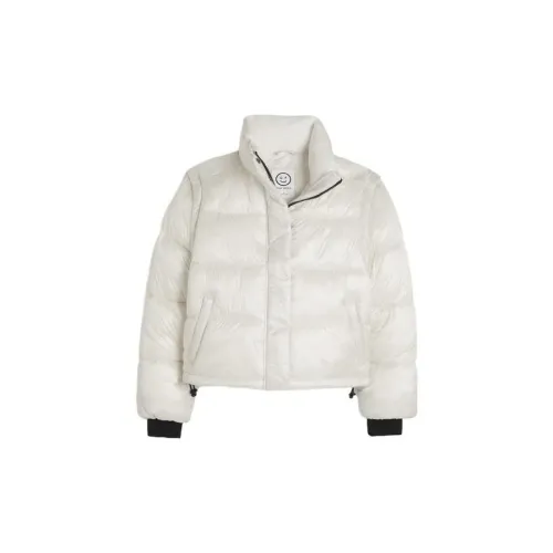 Hollister Puffer Jackets Women's Reflective White