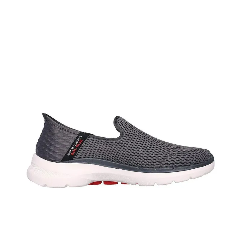 Skechers Go Walk 6 Shoes 'Grey Red White'-1