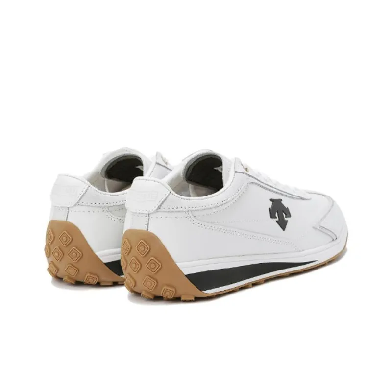 DESCENTE Cron Racer Slip Resistant Cushioning Abrasion Resistant Low Top Skateboard Shoes Unisex White-3