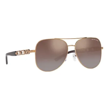 MICHAEL KORS Metal Aviator Sunglasses Women's Gold