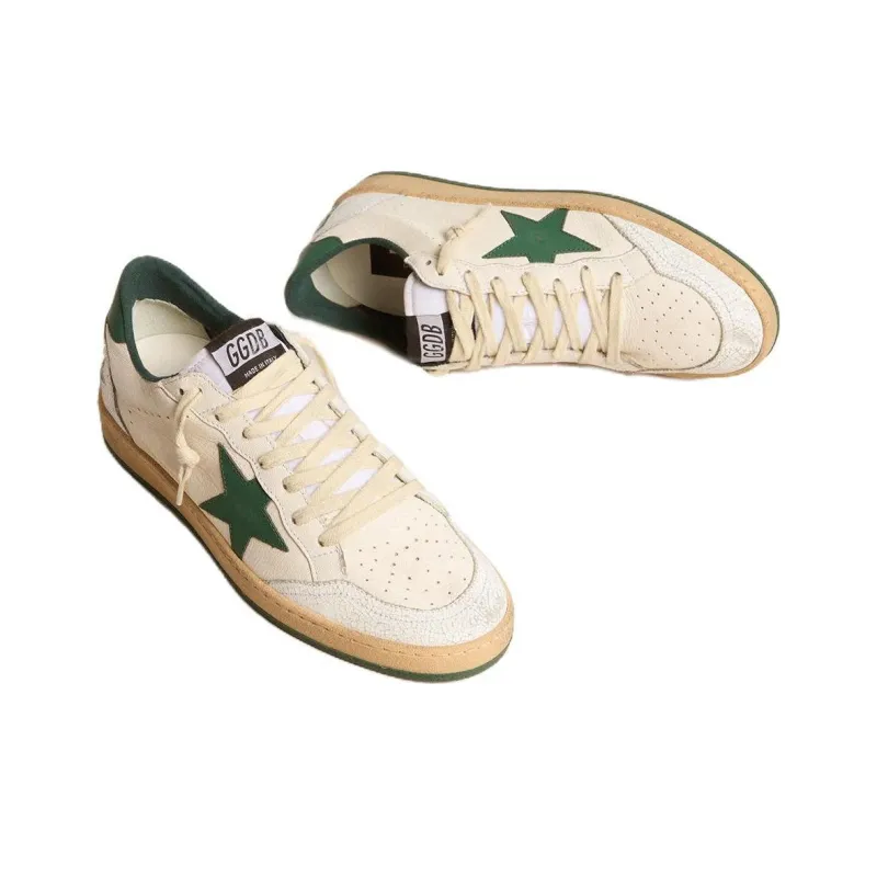 Golden Goose Ball Star Low Top Skateboard Shoes Women's Green-2
