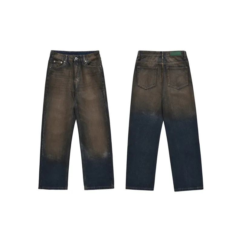 MT99 Jeans Unisex Yellow Mud Blue-2