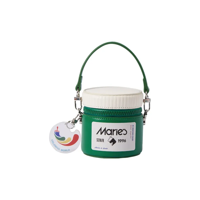 SEM/R Marley Synthetic Leather Crossbody Bag Jar Bag Small Size Women's Turquoise Green/Orange Red/China Blue-0