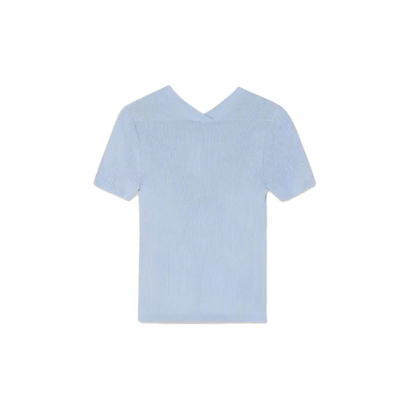 CLUB MONACO Regular T-Shirt Women's Light Blue-1