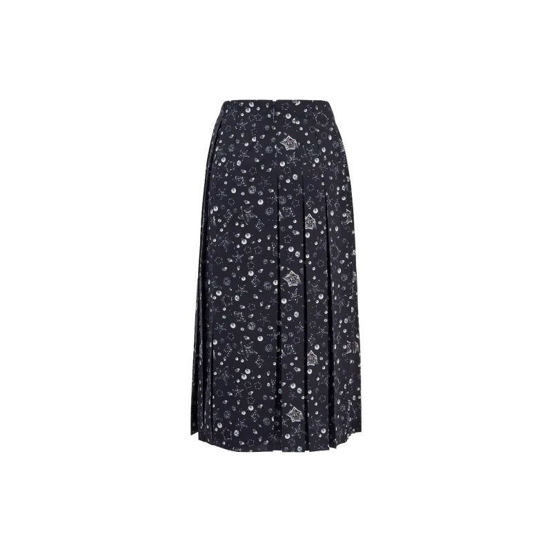 FENDI Casual Long Skirts Women's Blue-1