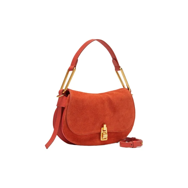 COCCINELLE Grained Leather Suede Saddle Bags One Shoulder Handbags Mini Women's Danjil-1