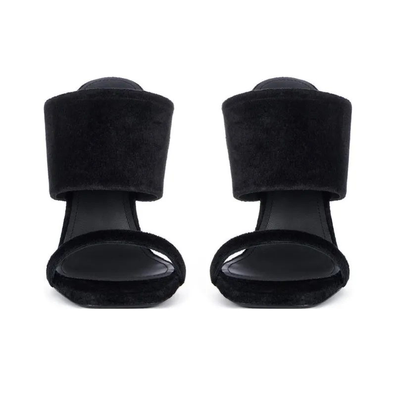 RICK OWENS Lilies Luxor Cantilever 125mm Wedge Mules-2