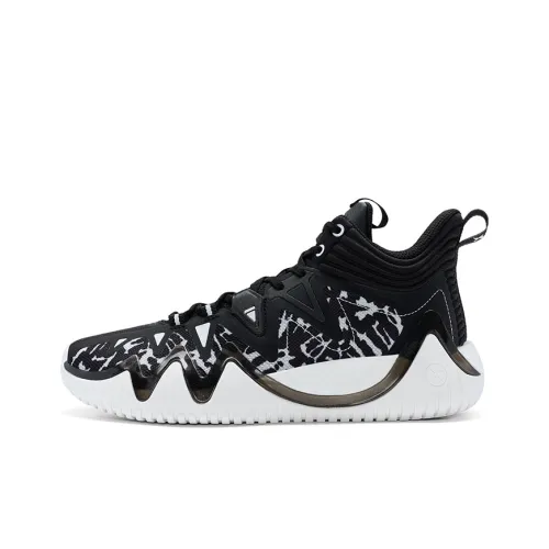 XTEP Ling Blade 1st Generation Basketball Shoes Men's Black White