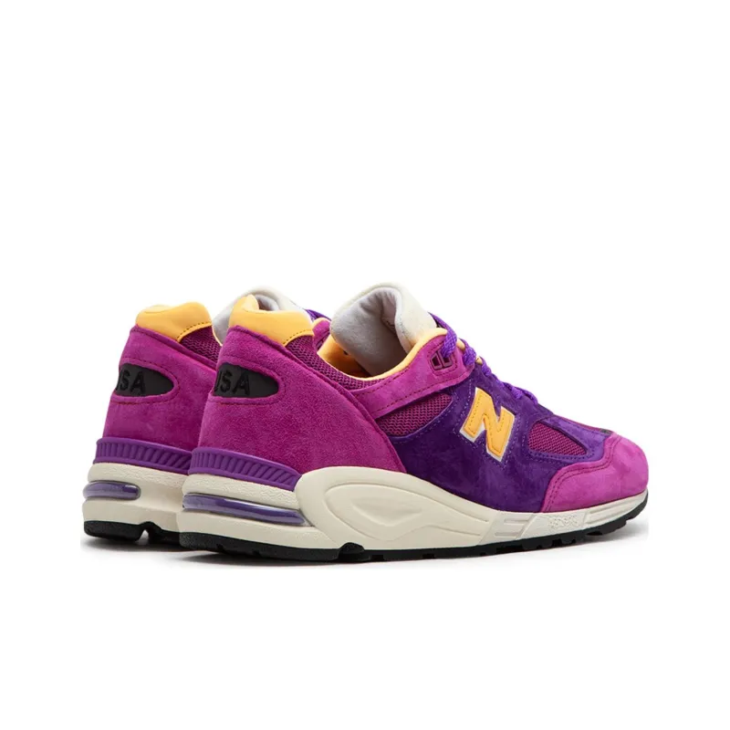 New Balance 990v2 MiUSA Teddy Santis Purple Yellow-3
