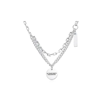 Asia Star Titanium Steel Necklaces Unisex