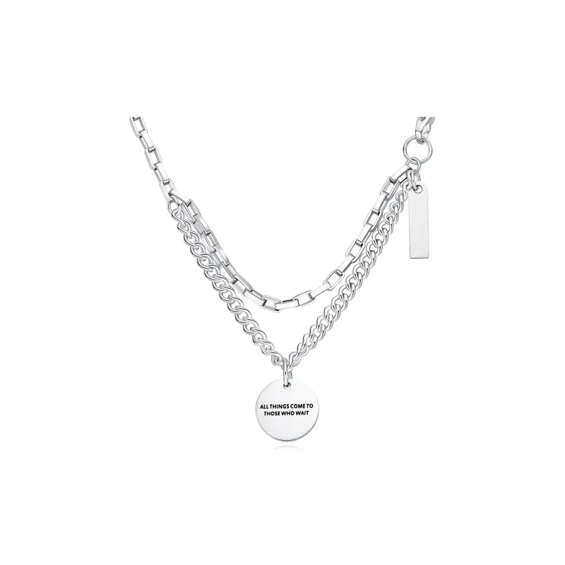 Asia Star Titanium Steel Necklaces Unisex-0