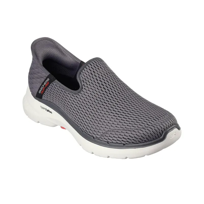 Skechers Go Walk 6 Shoes 'Grey Red White'-2