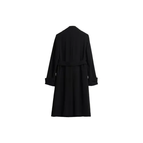 THEORY Trench Coats Women's Black