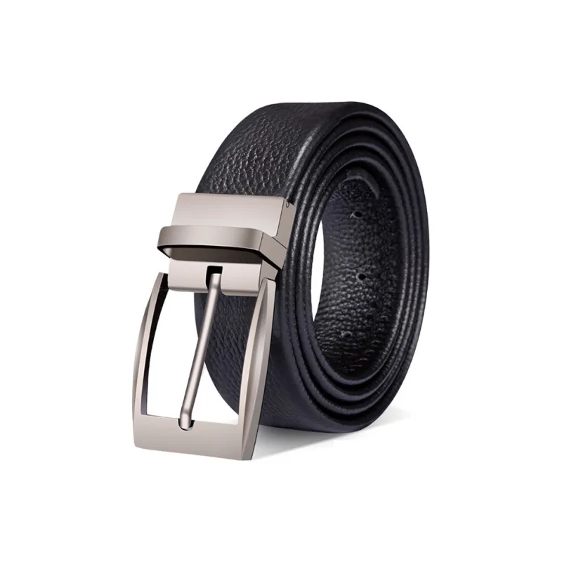PISHUSHU Youth Casual Shoes Leather Belts Men's Width  3.5cm-1