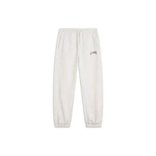 LINING Sports Life Collection Knitted Sweatpants Men Heather Gray With A Hint Of Slate