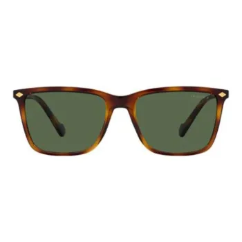 VOGUE Injection Molding Irregular Shape Sunglasses Men's Brown