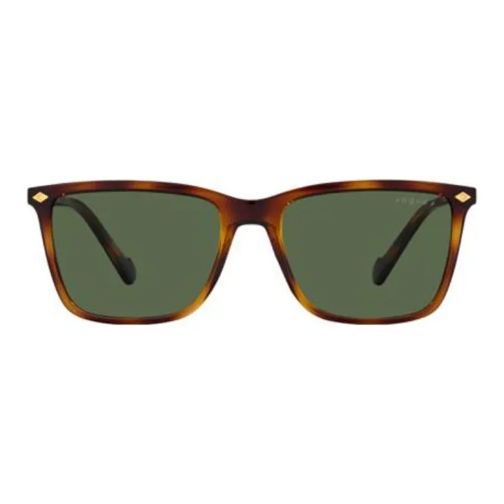 VOGUE Injection Molding Irregular Shape Sunglasses Men's Brown-0