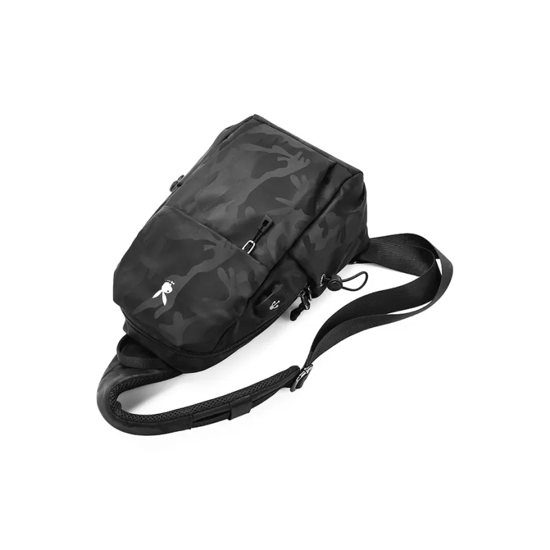 Playboy Fabric Sling Bag Medium Size Men's Black-4