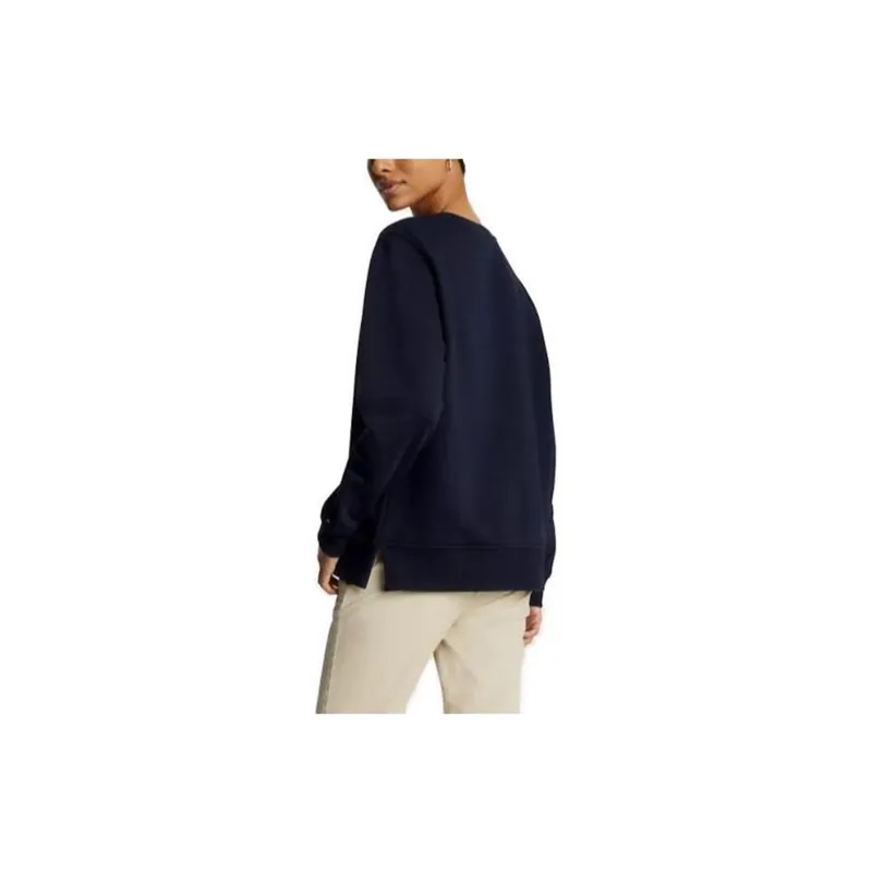 Tommy Hilfiger FW23 Embroidered Tommy Logo Sweatshirt Hoodies Sweatshirt Women's Dark Blue-1