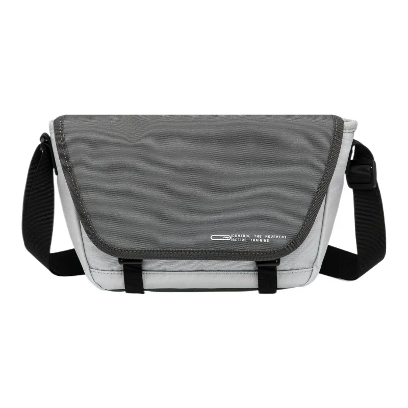 LiNing Sports Life Collection Polyester Shoulder Bag, Crossbody Bag Unisex Microcrystalline Gray & Asphalt Gray & Black-0