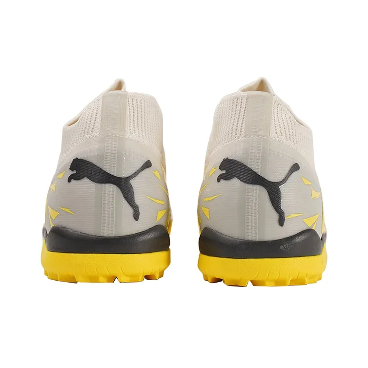 PUMA Future TF Rubber Broken Studs Anti Slip Wear Resistant Soccer Shoes Men's Bright Yellow-3