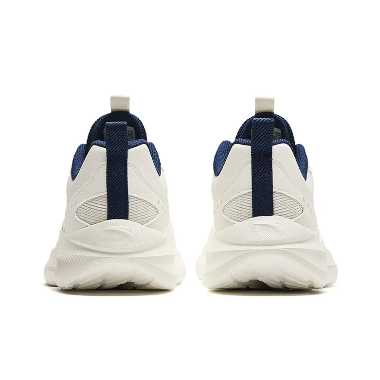 Anta Durable Breathable Low Top Casual Running Shoes Men's White-3