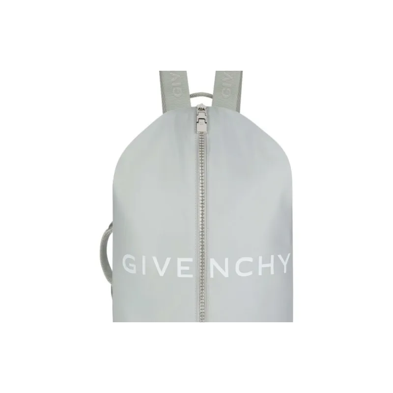 GIVENCHY G-Zip Cow Leather Backpack Men's Light Gray-3