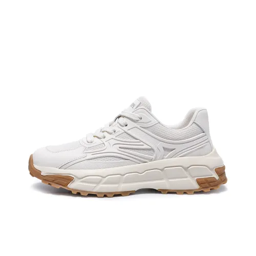 TRUMPPIPE Low Top Chunky Sneakers Men's Ecru
