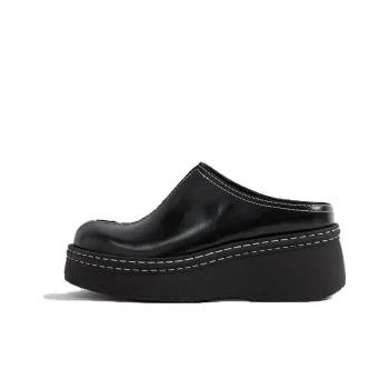 MIISTA Abrasion-Resistant Wrap-toe Slippers Women's Black
