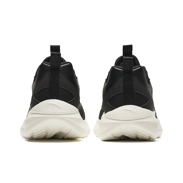 Anta Durable Breathable Low Top Casual Running Shoes Men's Black-3