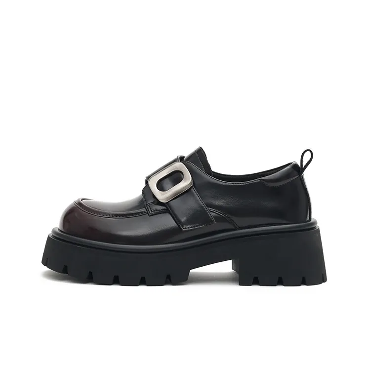 MASOOMAKE Loafers Women's Low Top Tranquil Black, Dark Brown-6