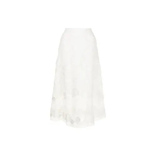 ERMANNO SCERVINO Lace-patterned Midi Skirt