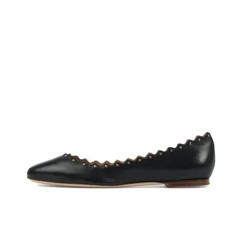 Chloé Lauren Stud-embellished Ballerina Shoes