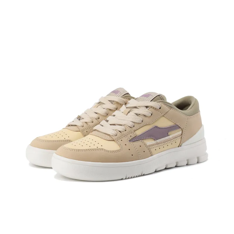 AVIA 825R Series Low Top Skateboard Shoes Women's Beige Yellow Purple-3